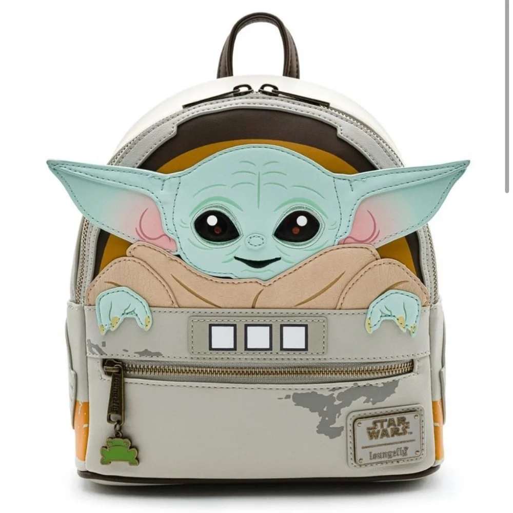 NWT Loungefly Star Wars Mandalorian Grogu The Child Baby Yoda Mini Backpack